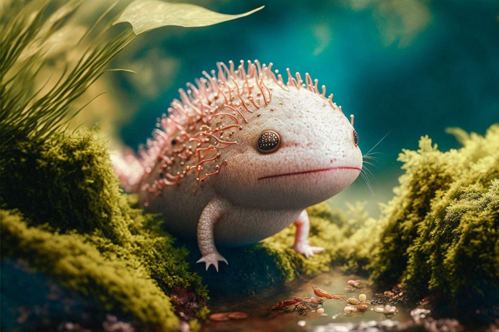 axolotl, amphibian, animal