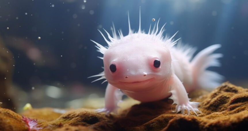 Premium AI Image A captivating axolotl exhibiting its remarkable re 00026 01